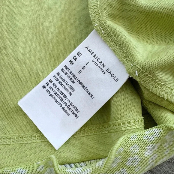 AE American Eagle Babydoll Mini Mesh Dress - Picture 11 of 13